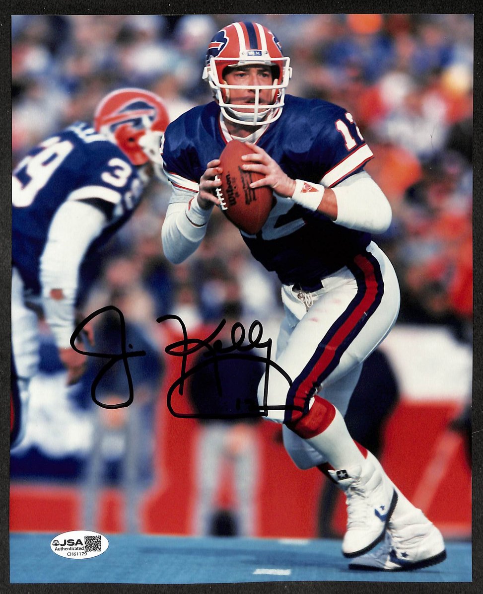Jim Kelly HOF Signed/Autographed 8x10 Photo Buffalo Bills JSA 209870