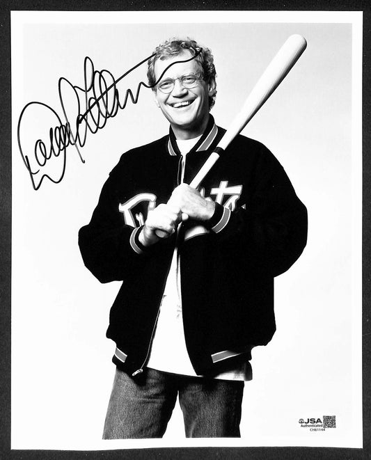 David Letterman Performer Signed/Autographed 8x10 B/W Photo JSA 209871