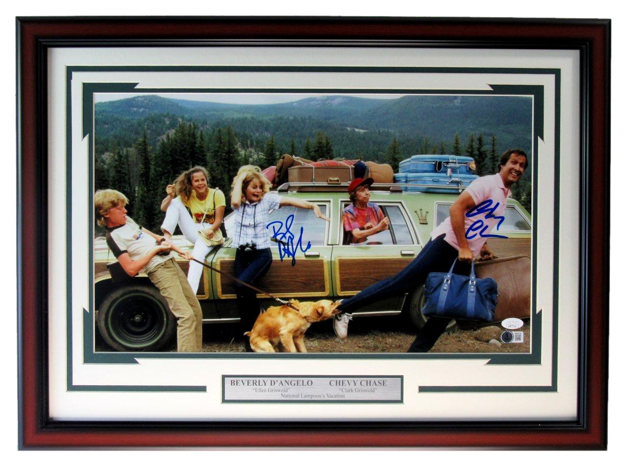 Beverly D'Angelo/Chevy Chase Vacation Autographed 12x20 Photo Framed JSA/PSA/DNA