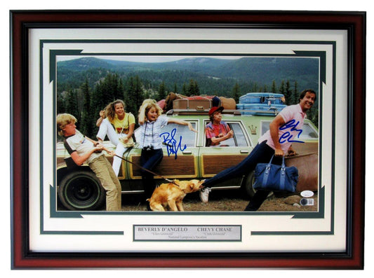 Beverly D'Angelo/Chevy Chase Vacation Autographed 12x20 Photo Framed JSA/PSA/DNA
