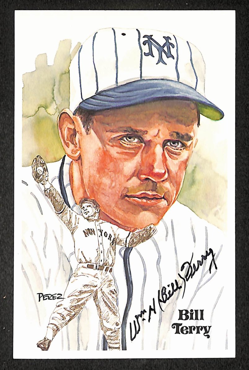 Bill Terry HOF Signed/Autographed 1980 Perez Steele Post Card 2391/10000  209722