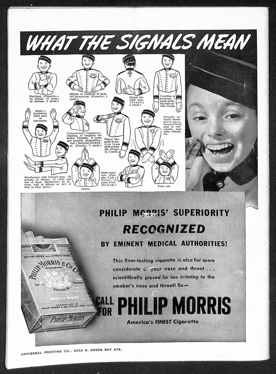 10/27/1946 NFL Game Program Detroit Lions vs. Green Bay Packers 210433