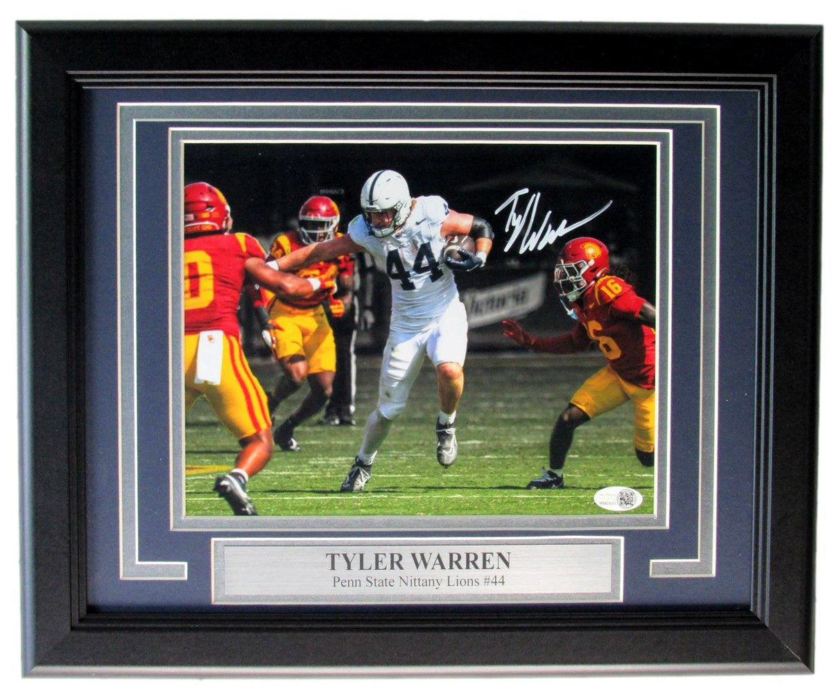 Tyler Warren Signed/Autographed 8x10 Photo Penn State vs. USC Framed JSA 205689