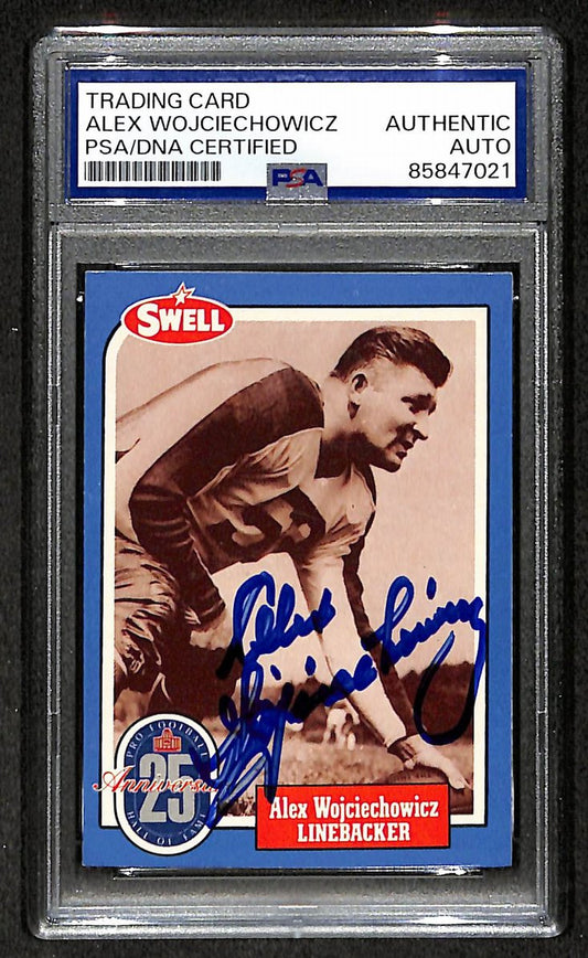 Alex Wojciechowicz HOF 1988 Swell Card Autographed/Signed Eagles PSA/DNA 210598