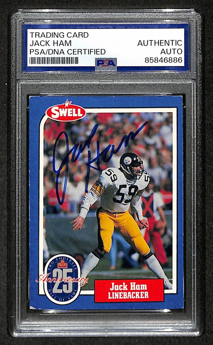 Jack Ham HOF 1988 Swell Card Autographed/Signed Steelers PSA/DNA 210608