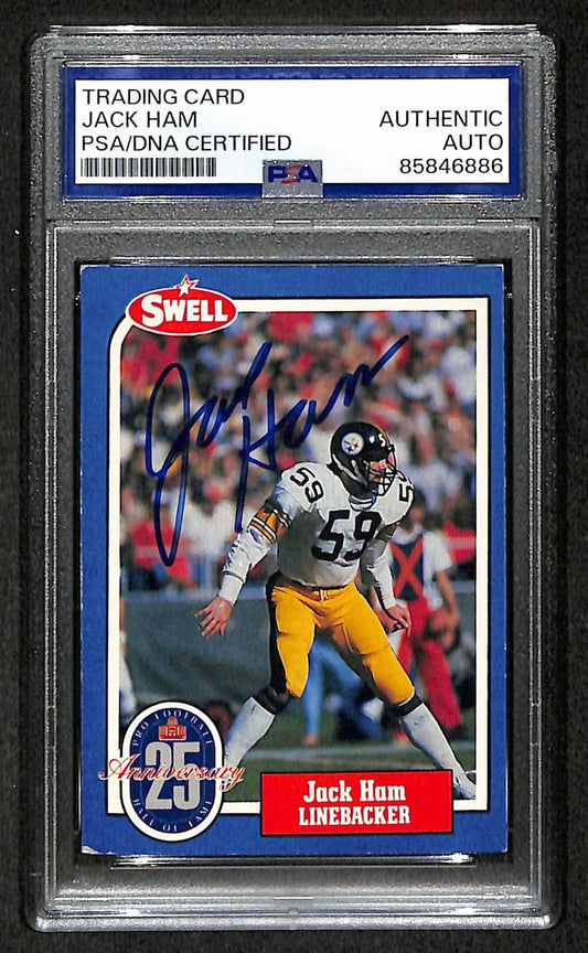 Jack Ham HOF 1988 Swell Card Autographed/Signed Steelers PSA/DNA 210608
