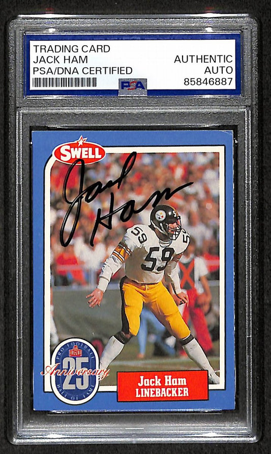 Jack Ham HOF 1988 Swell Card Autographed/Signed Steelers PSA/DNA 210609