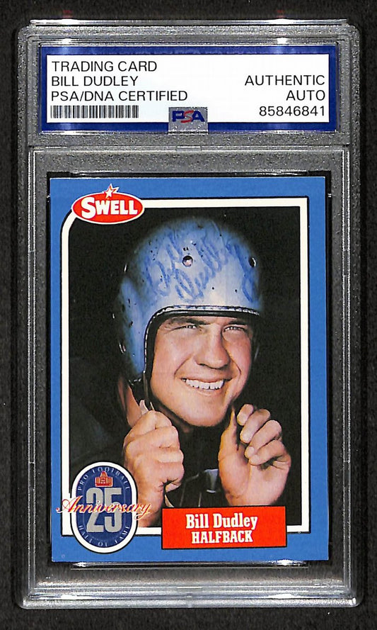 Bill Dudley HOF 1988 Swell Card Autographed/Signed Steelers PSA/DNA 210634