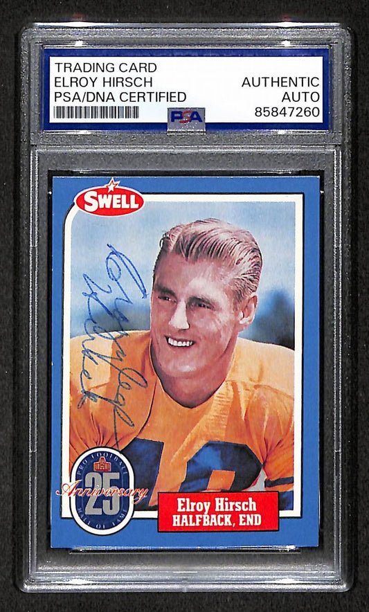 Elroy Hirsch HOF 1988 Swell Card Autographed/Signed Rams PSA/DNA 210637