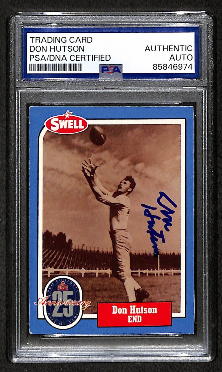 Don Hutson HOF 1988 Swell Card Autographed/Signed Packers PSA/DNA 210641