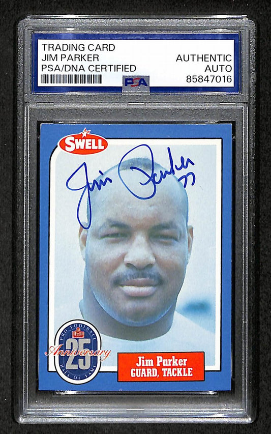 Jim Parker HOF 1988 Swell Card Autographed/Signed Colts PSA/DNA 210678