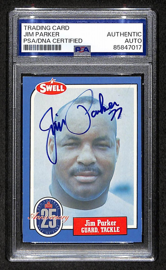 Jim Parker HOF 1988 Swell Card Autographed/Signed Colts PSA/DNA 210679