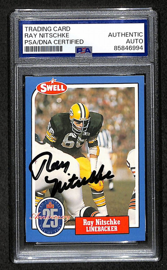 Ray Nitschke HOF 1988 Swell Card Autographed/Signed Packers PSA/DNA 210680