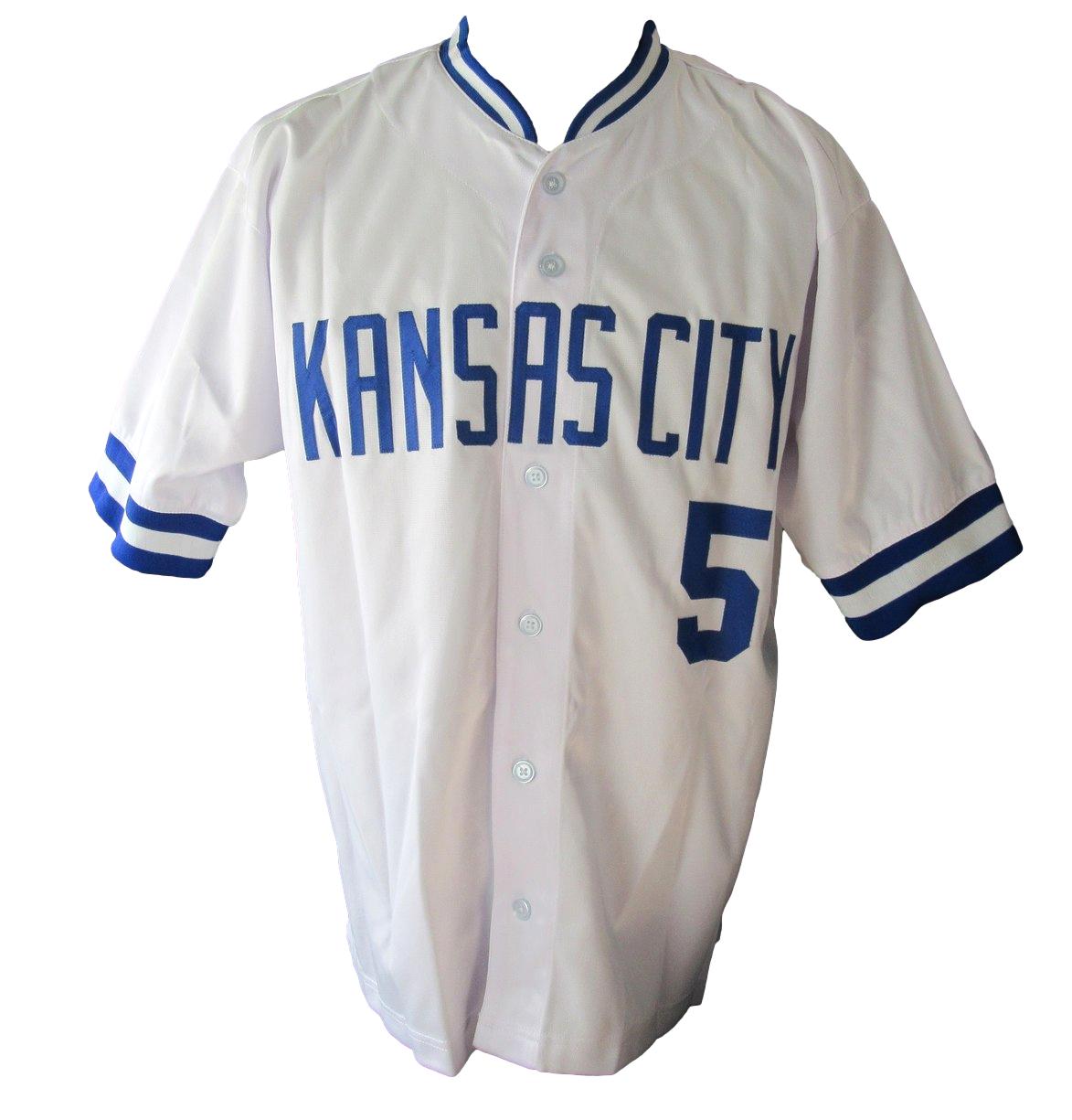 George Brett HOF Signed/Auto Royals Custom Baseball Jersey Beckett Witness 08916