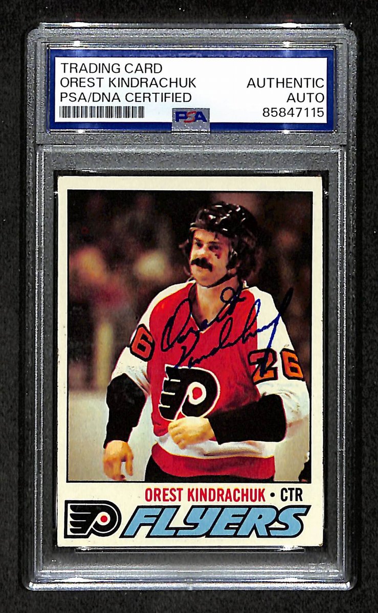 Orest Kindrachuk 1977-78 Topps Card #26 Autographed/Signed Flyers PSA/DNA 210830