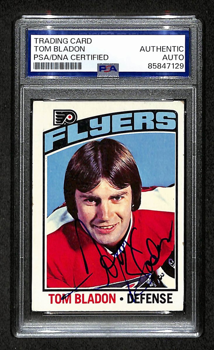Tom Bladon 1976-77 Topps Card #164 Autographed/Signed Flyers PSA/DNA 210832