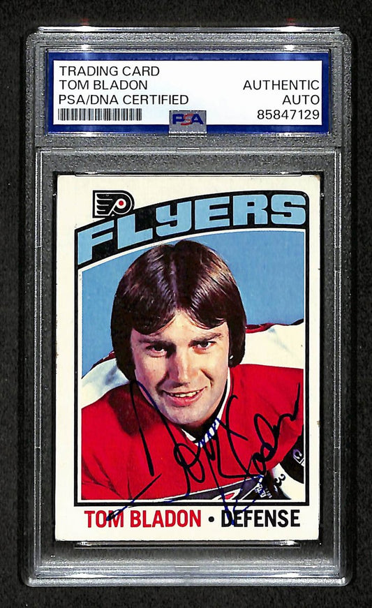 Tom Bladon 1976-77 Topps Card #164 Autographed/Signed Flyers PSA/DNA 210832