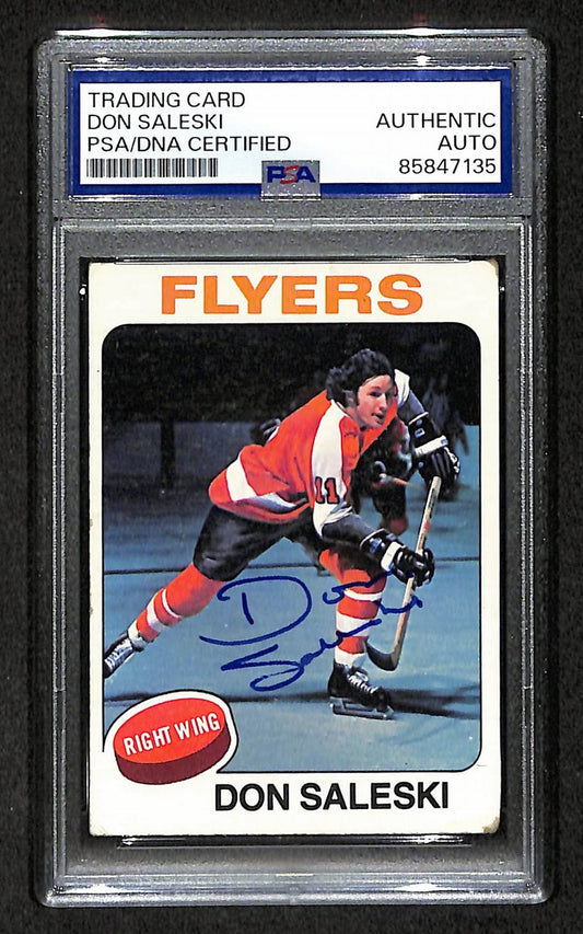 Don Saleski 1975-76 Topps Card #262 Autographed/Signed Flyers PSA/DNA 210842