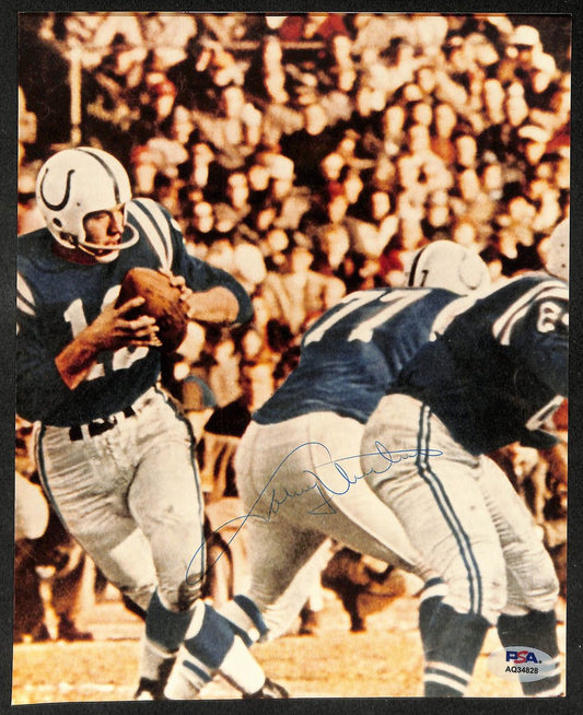 Johnny Unitas HOF Signed/Autographed Vintage 8x10 Photo Colts PSA/DNA 210788
