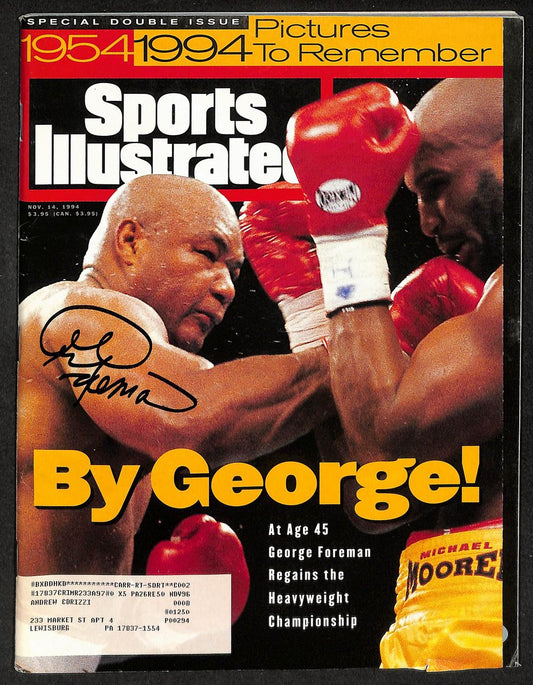 George Foreman Signed/Autographed 1994 Sports Illustrated Magazine PSA/DNA 805
