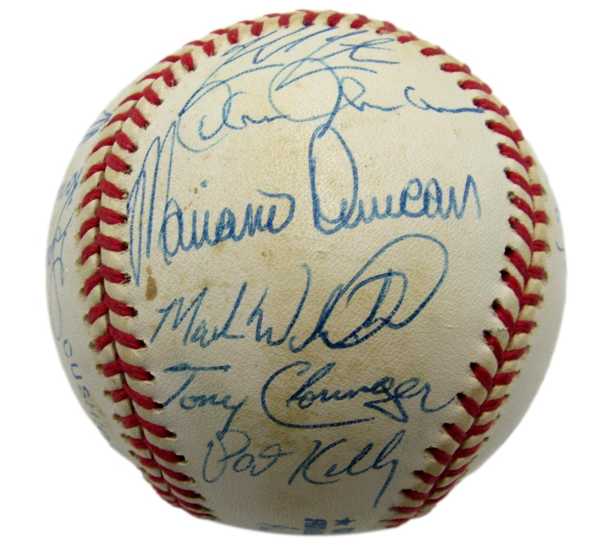 1997 New York Yankees Team-Signed by (21) OAL Baseball PSA/DNA 209924