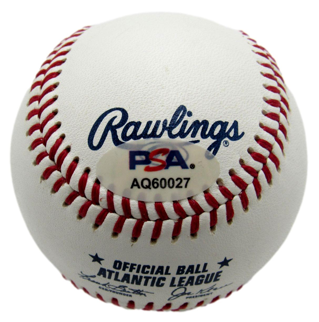 Joe Torre HOF Signed/Auto Atlantic League Baseball Yankees PSA/DNA 209925