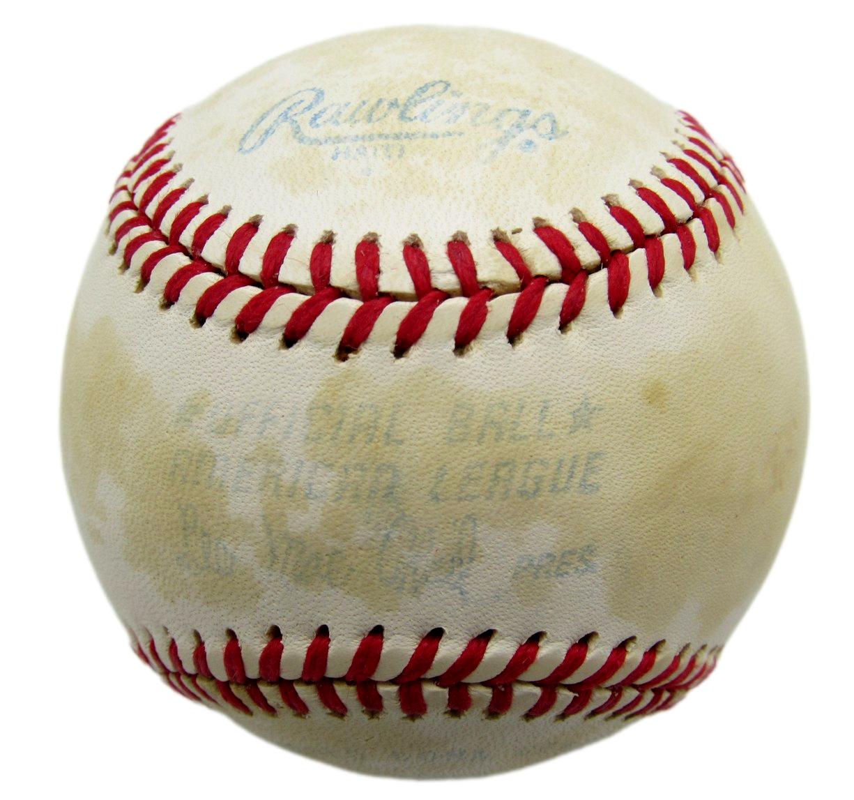 Ted Williams HOF Signed/Auto OAL Baseball Boston Red Sox PSA/DNA 209930