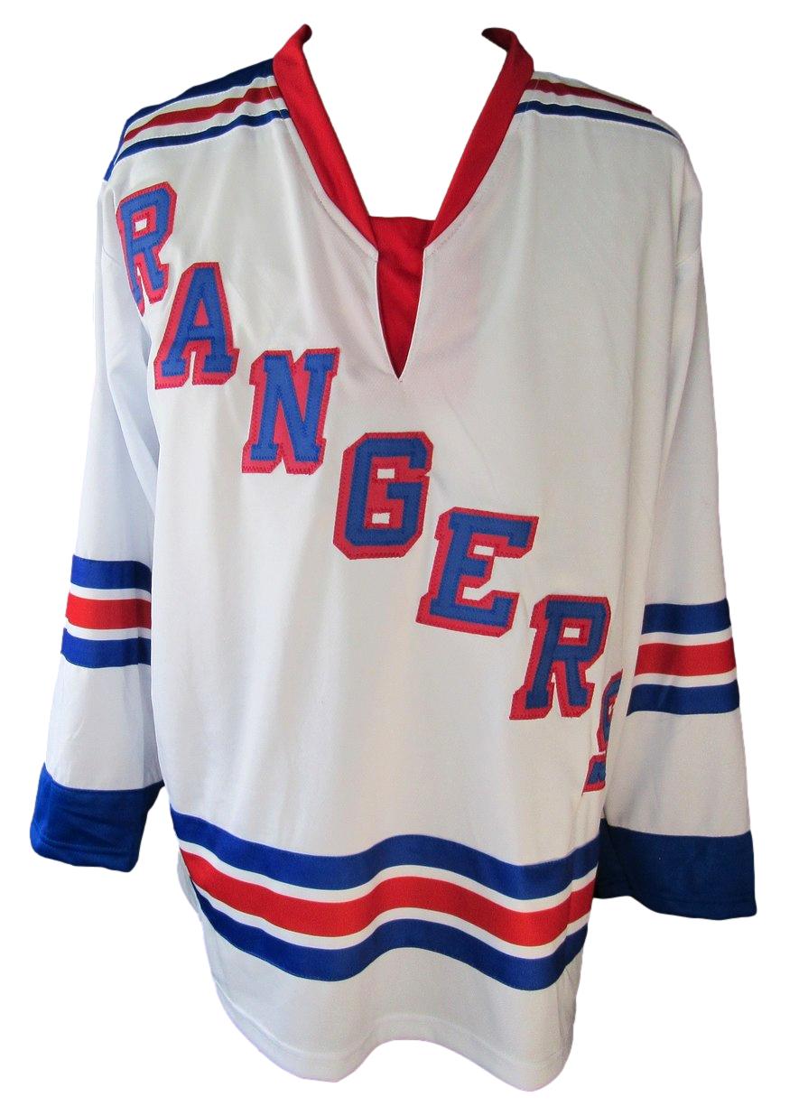 Ed Giacomin HOF New York Rangers Autographed Custom Hockey Jersey JSA 209904