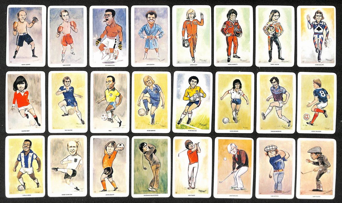 1979 Venorlandus World of Sport (48) Flik Card Set Pele, Ali, Nicklaus 210891