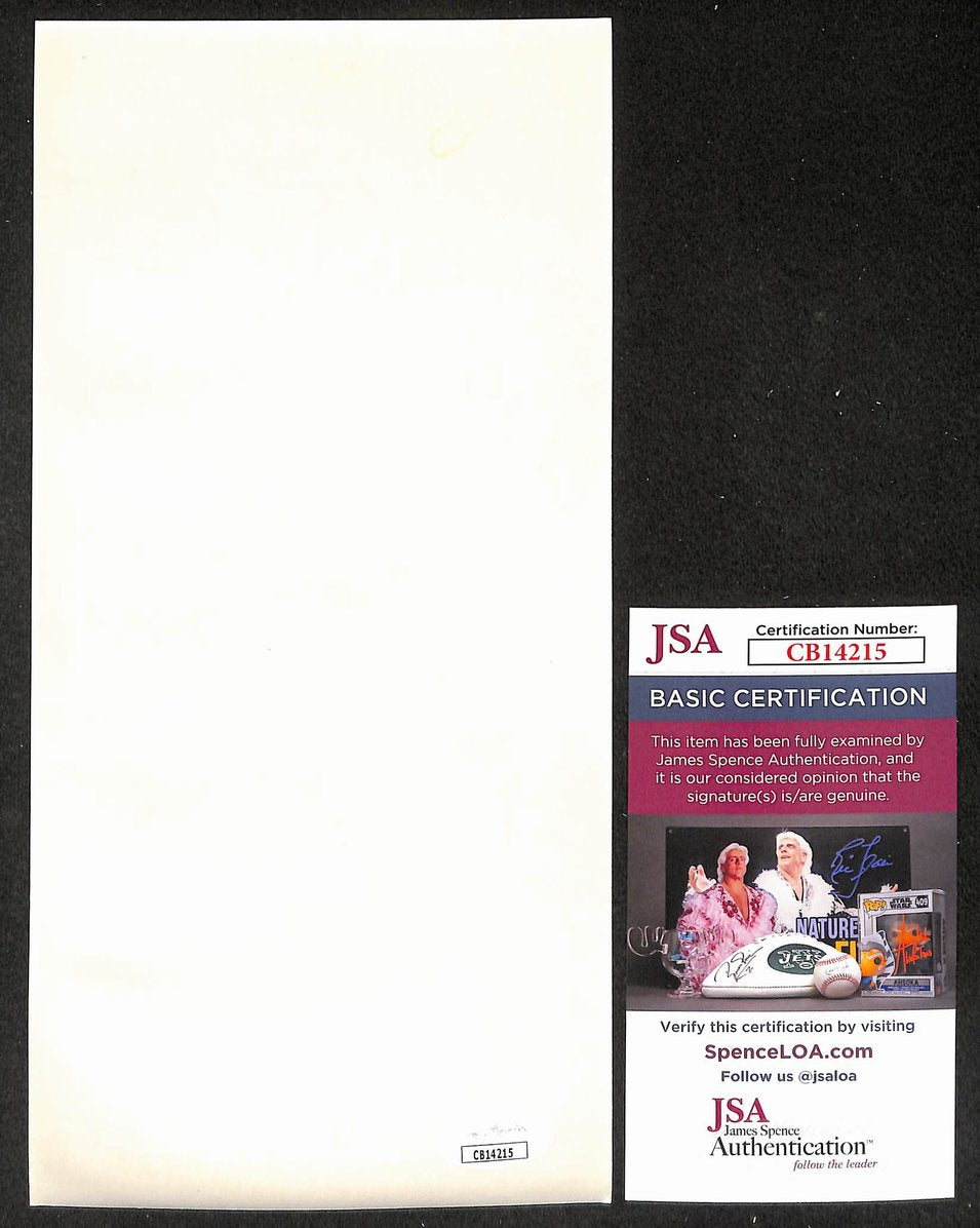 Floyd Patterson Signed/Autographed 4.8x9 Photo Boxing JSA 210548