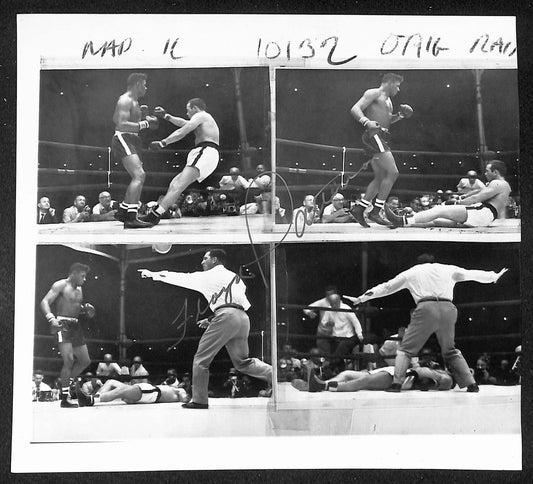 Floyd Patterson Signed/Autographed 7x8 Wire Photo Boxing JSA 210555