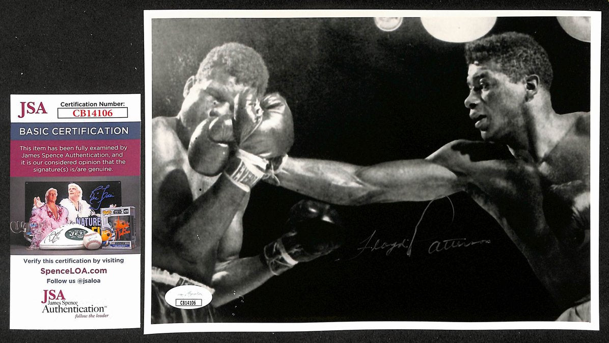 Floyd Patterson Signed/Autographed 7x9.5 Photo Boxing JSA 210557