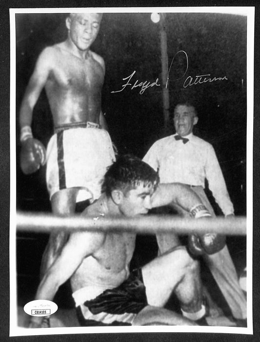 Floyd Patterson Signed/Autographed 7x9.5 Photo Boxing JSA 210558