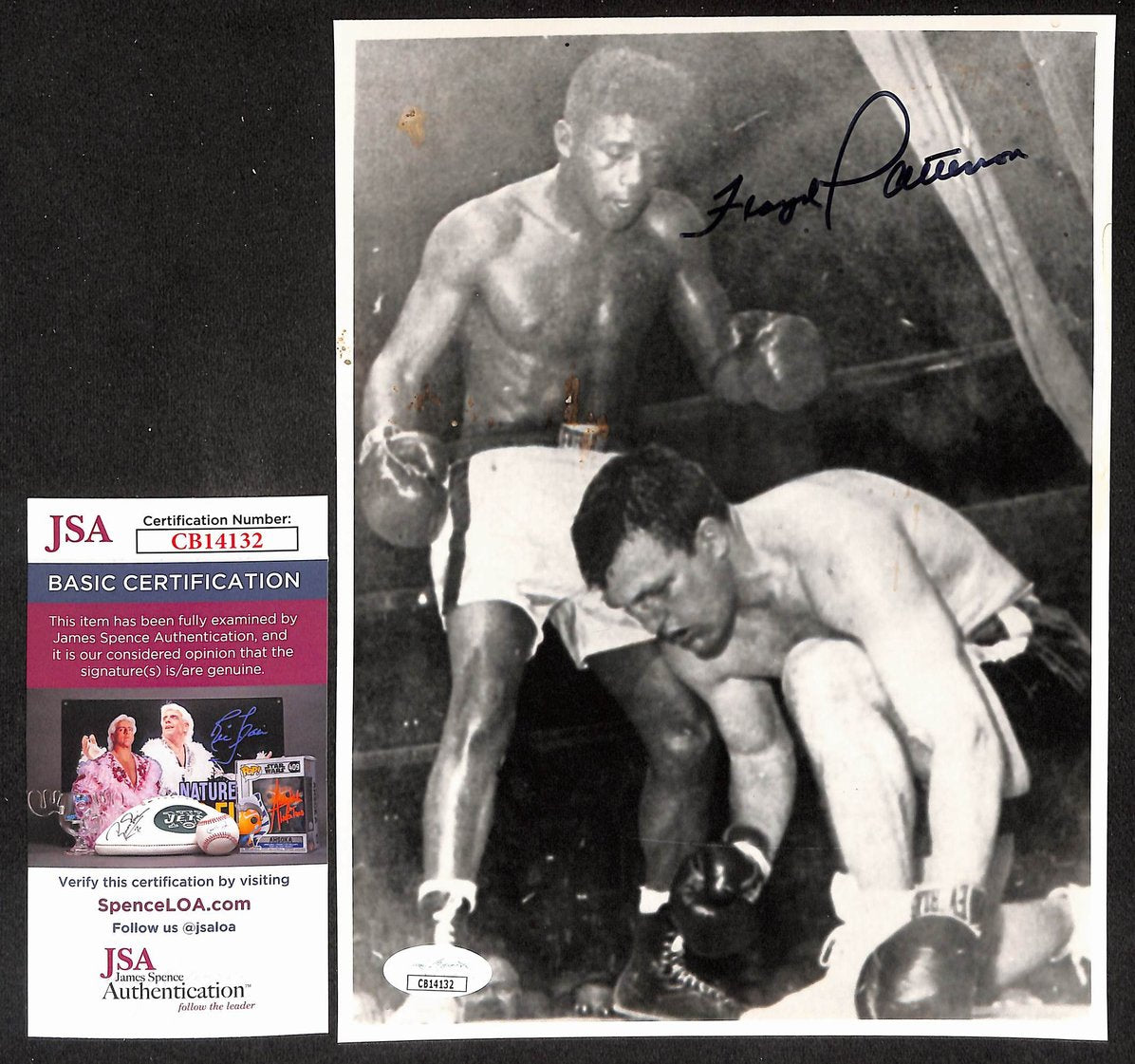 Floyd Patterson Signed/Autographed 7x9.5 Photo Boxing JSA 210562