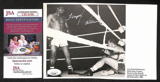 Floyd Patterson Signed/Autographed 5.5x8 Newspaper Clipping Boxing JSA 210568