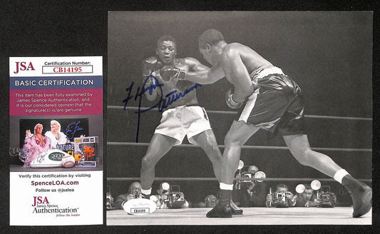 Floyd Patterson Signed/Autographed 6.5x8 Double Sided Picture Boxing JSA 210571