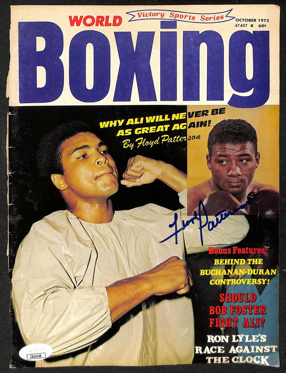 Floyd Patterson Signed/Autographed Magazine Cover Boxing JSA 210575