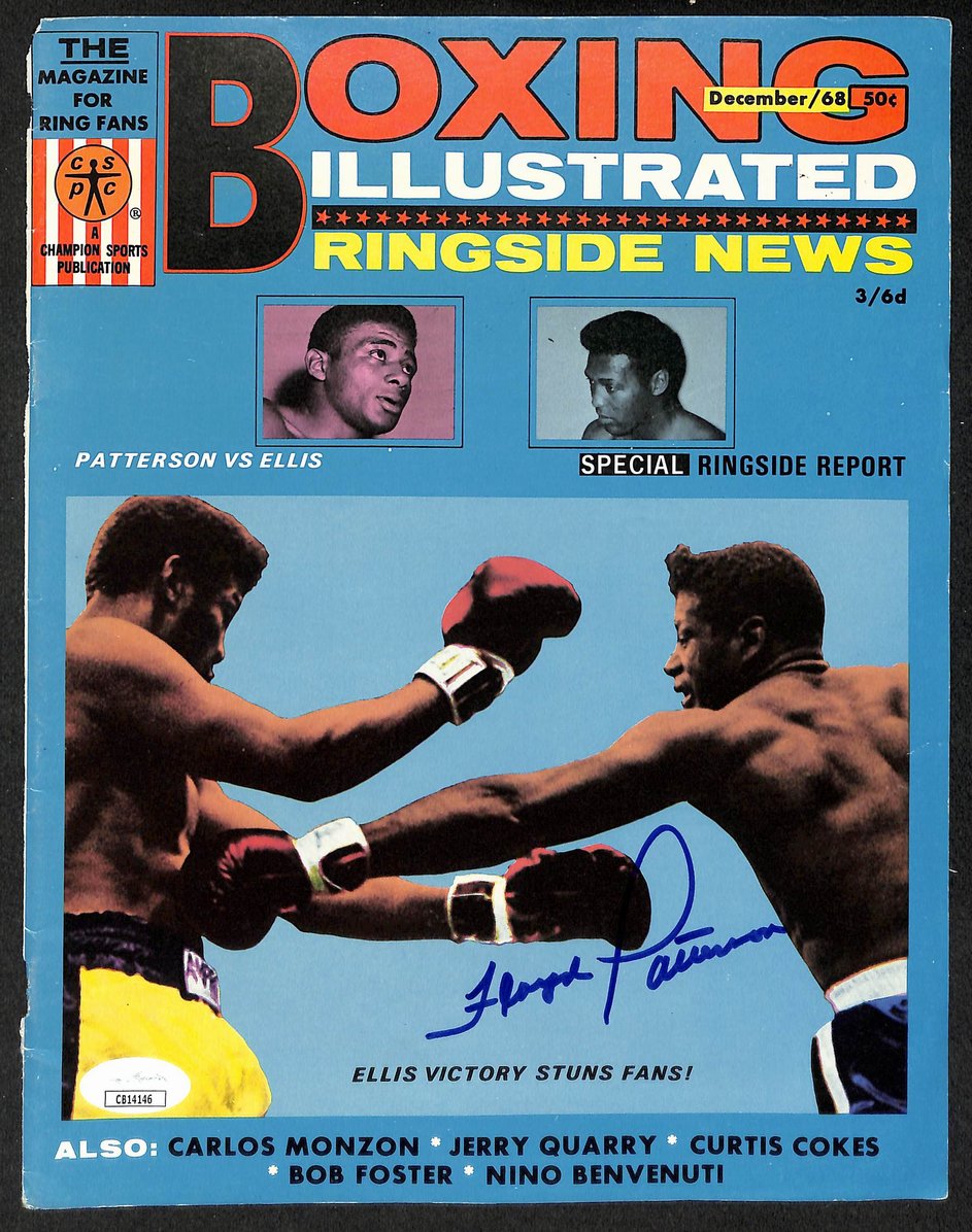 Floyd Patterson Signed/Autographed Magazine Cover Boxing JSA 210577