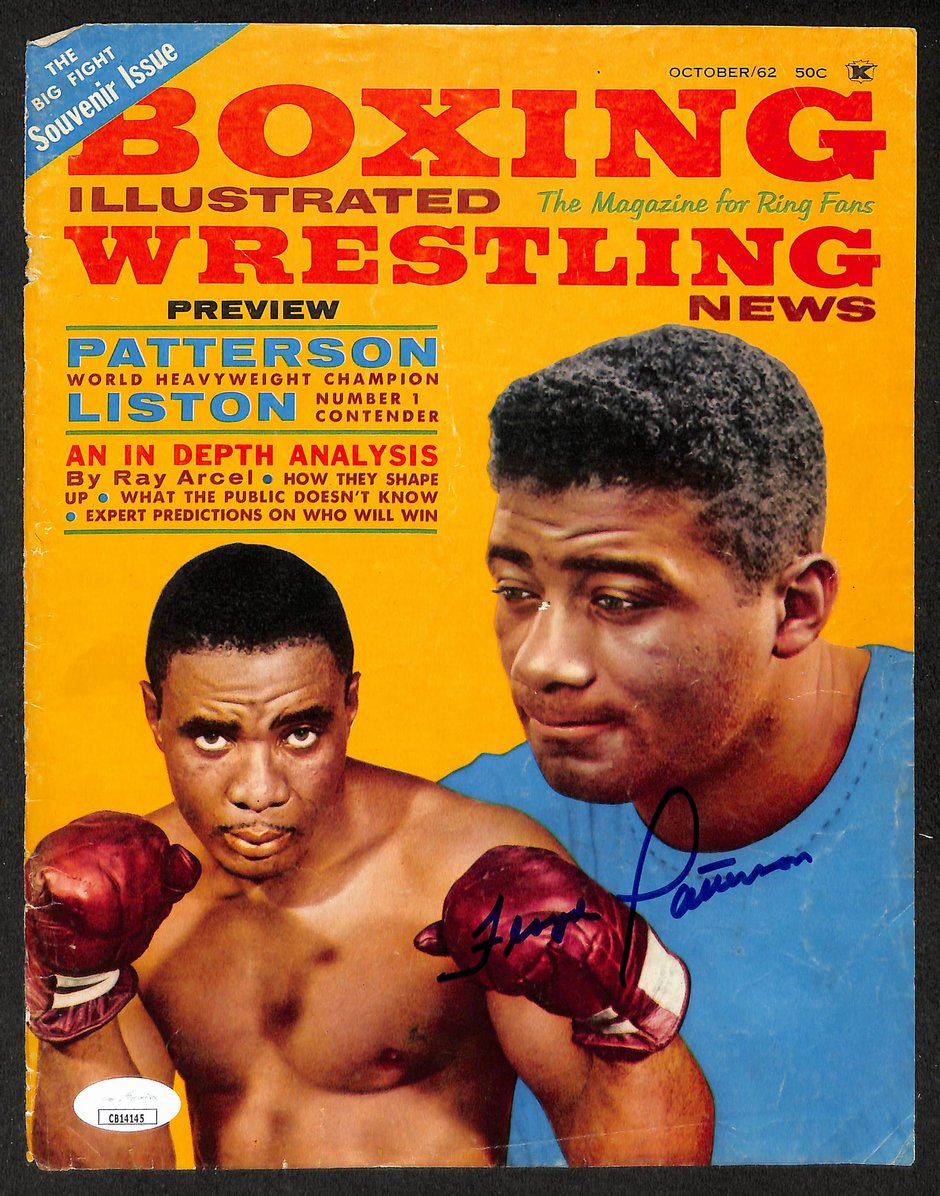 Floyd Patterson Signed/Autographed Magazine Cover Boxing JSA 210578
