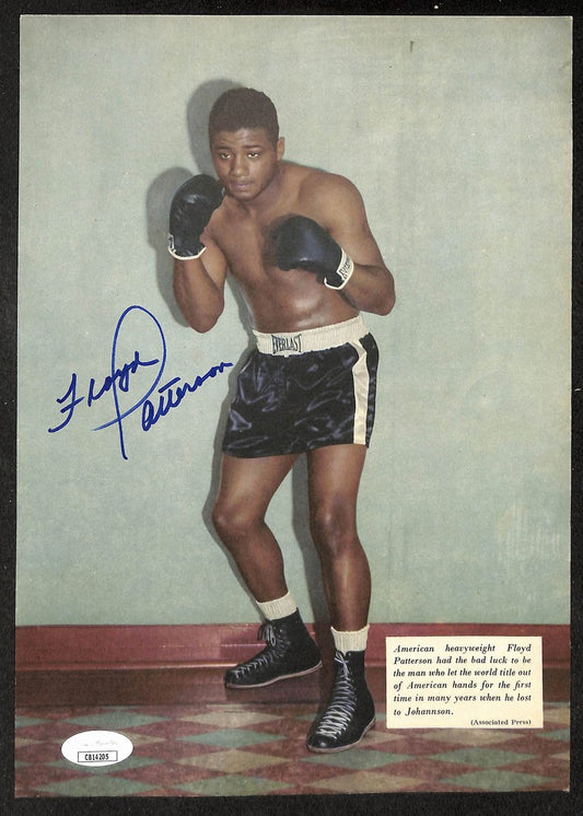 Floyd Patterson Signed/Autographed 8x10 Magazine Clipping Boxing JSA 210580