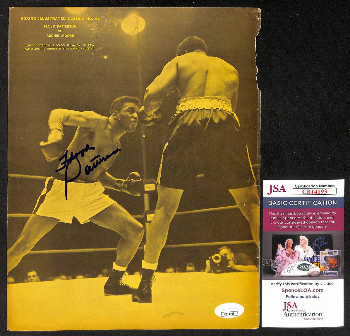 Floyd Patterson Signed/Autographed Magazine Page Boxing JSA 210583