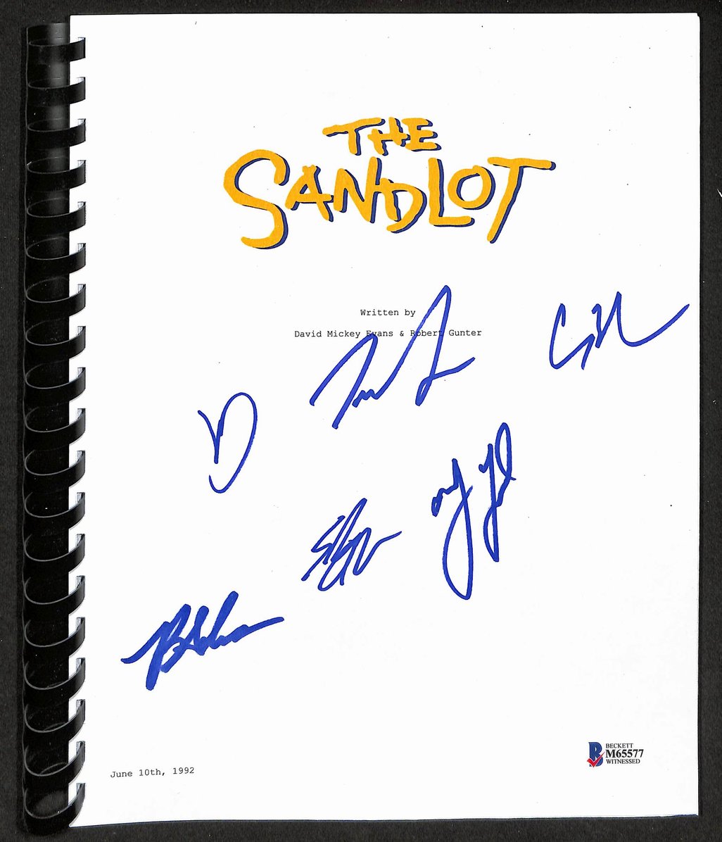 "The Sandlot" Movie Script Signed by (6) Cast Members Beckett 208953