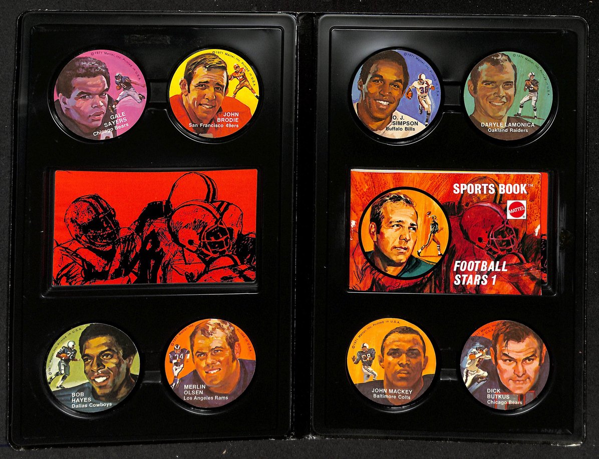 1971 Instant Replay Football Stars 1 Record 8-Pack Stock No. 5743   208955