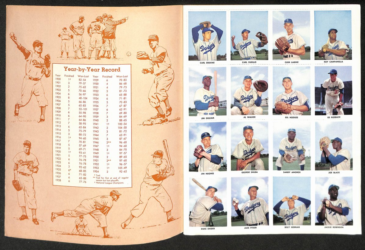 Vintage 1955 The Golden Stamp Book of the Brooklyn Dodgers Sandy Koufax 208958