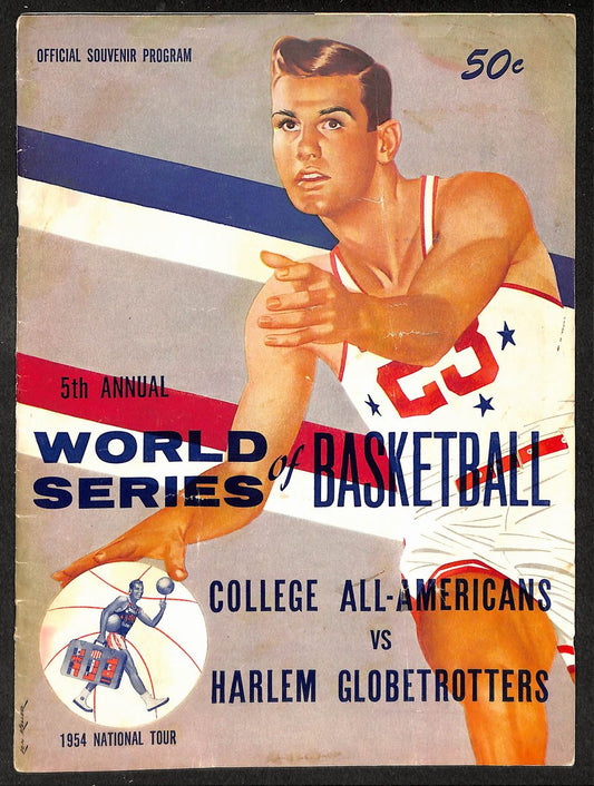 Vintage 1954 College All-Americans vs. Harlem Globetrotters Program 208960
