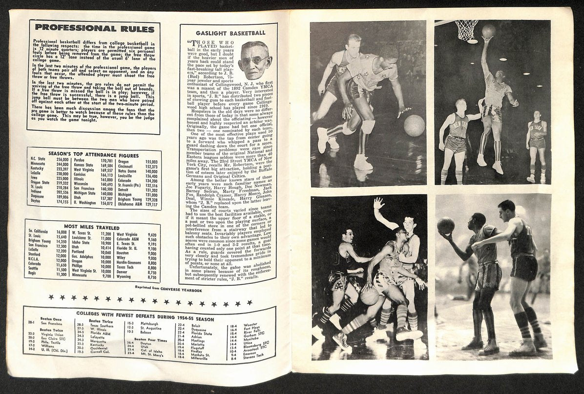 Vintage 1955 Harlem Magicians Program Goose Tatum & Marques Haynes 208961