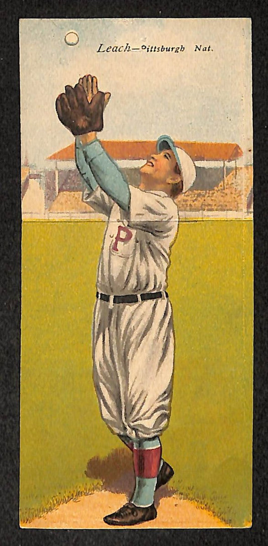 1911 T201 Mecca Double Fold Baseball Card Tom Leack/George Gibson 210893