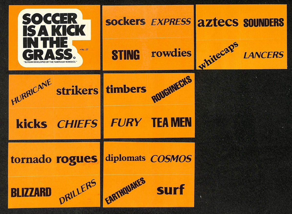1979 NASL Team Logo Stickers Complete Set (33) 210899