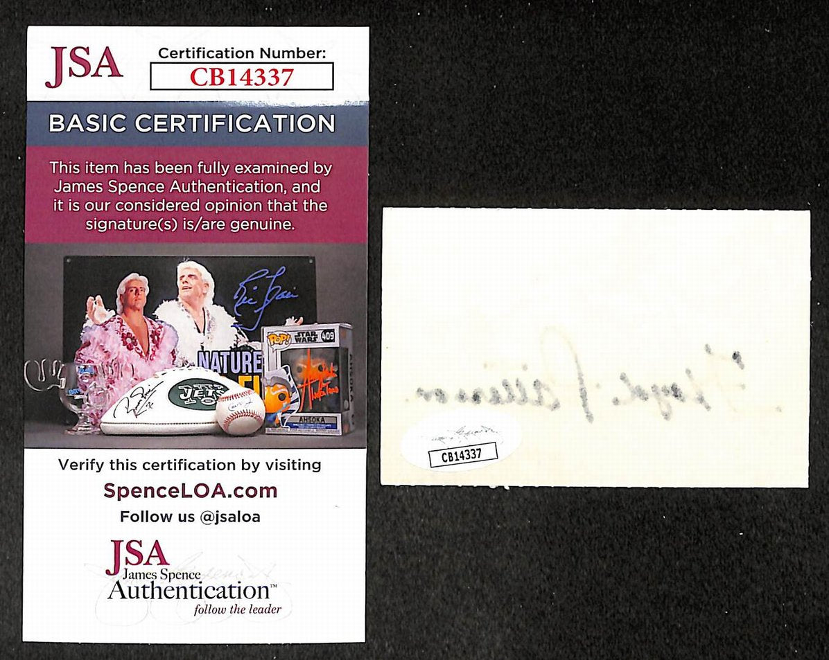 Floyd Patterson Signed/Autographed Cut Out Card Boxing JSA 210527