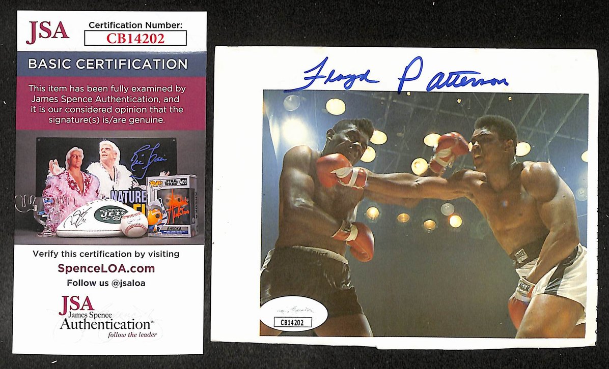 Floyd Patterson Signed/Autographed Magazine Photo Boxing JSA 210535